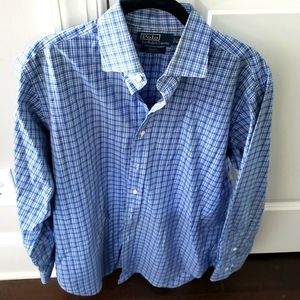 Mens Polo Ralph Lauren dress shirt plaid